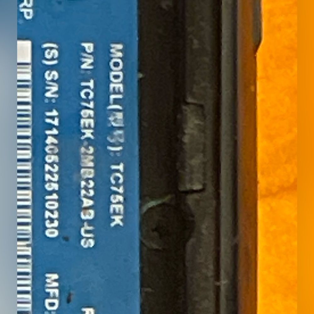Zebra Android TC75EK Mobile Barcode Computer - Picture 2 of 2
